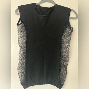 Dolce & Gabbana Black Lace Top - Size IT 46 - gently worn